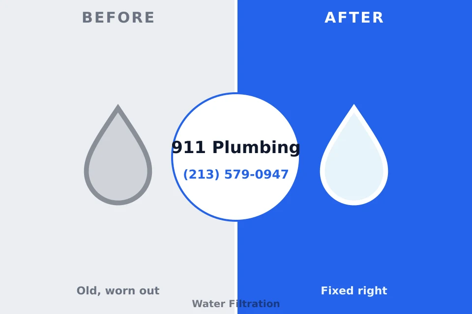 Before and after: plumbing company Pine City, MN